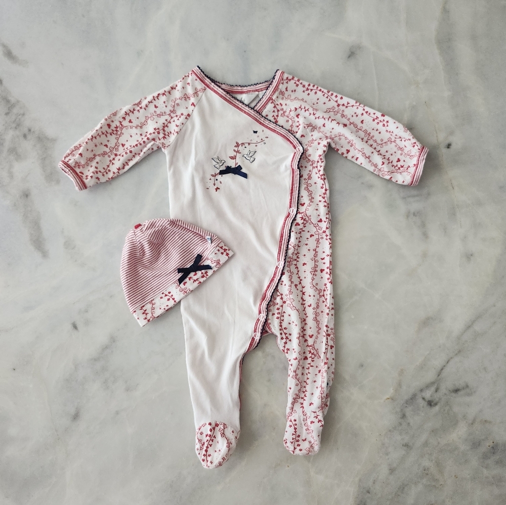Bebe By Minihaha Red and White Baby Set